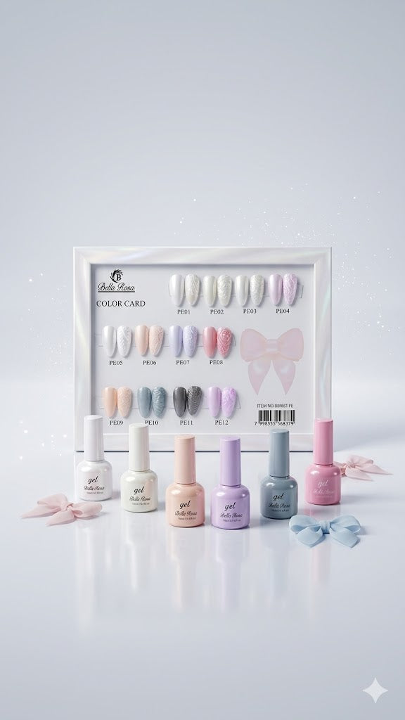 KIT ESMALTE EM GEL LAÇO BELLA ROSA 12UN