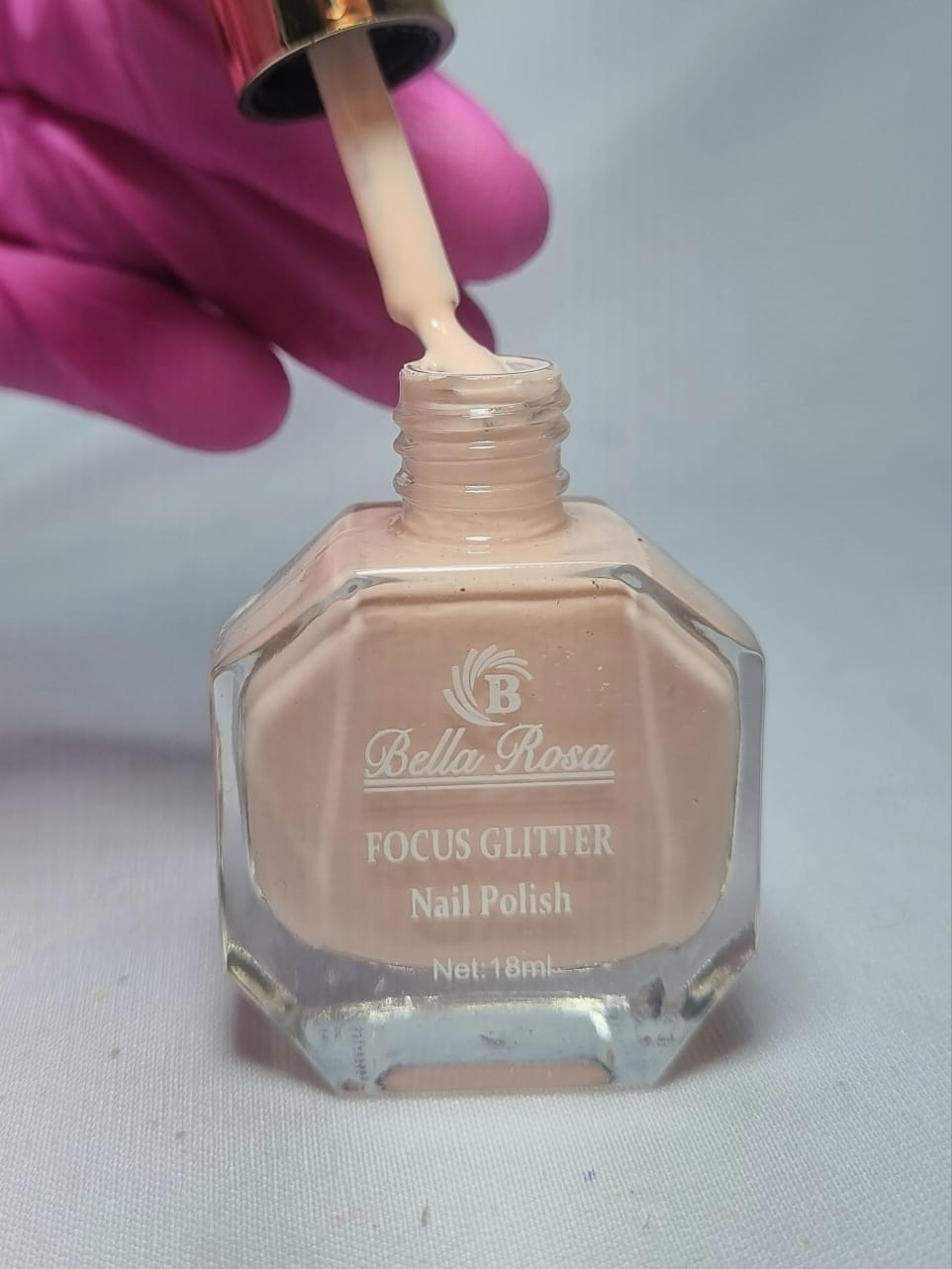 ESMALTE BELLA ROSA FOCUS GLITTER 04-18ML INVILA - Tudo para unhas em gel