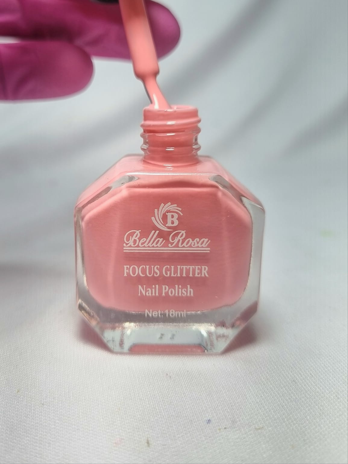 ESMALTE BELLA ROSA FOCUS GLITTER 09- 18ML INVILA - Tudo para unhas em gel
