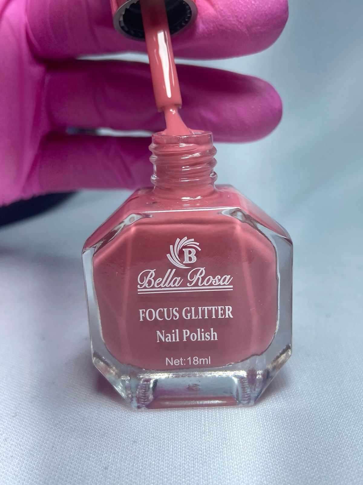 ESMALTE BELLA ROSA FOCUS GLITTER 12- 18ML INVILA - Tudo para unhas em gel