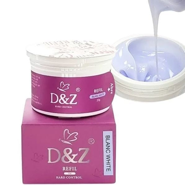 GEL D&Z REFIL BLANC WHITE CÁPSULA- 22g INVILA - Tudo para unhas em gel