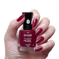 ESMALTE RISQUE DIAMOND GEL VINHO BORDO 9,5ML INVILA - Tudo para unhas em gel