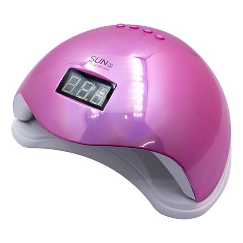 CABINE SUN 5 C/ VISOR 24 LEDS ROSA -DZ INVILA - Tudo para unhas em gel