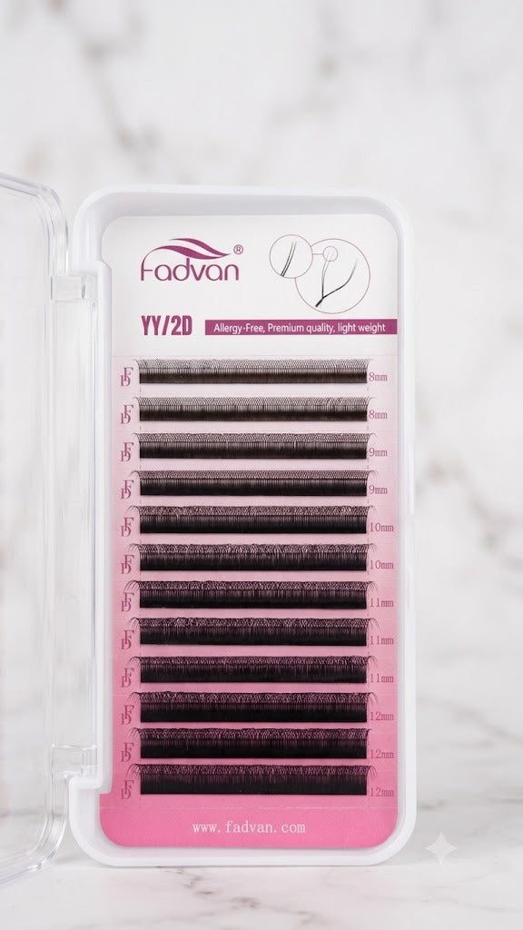 CÍLIOS LASHES YY 0.07D MIX 8–12MM - FADVAN