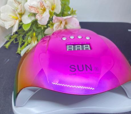 Cabine Cromada Rosa Sun X Uv 36 Led  Secagem Unhas Gel INVILA - Tudo para unhas em gel
