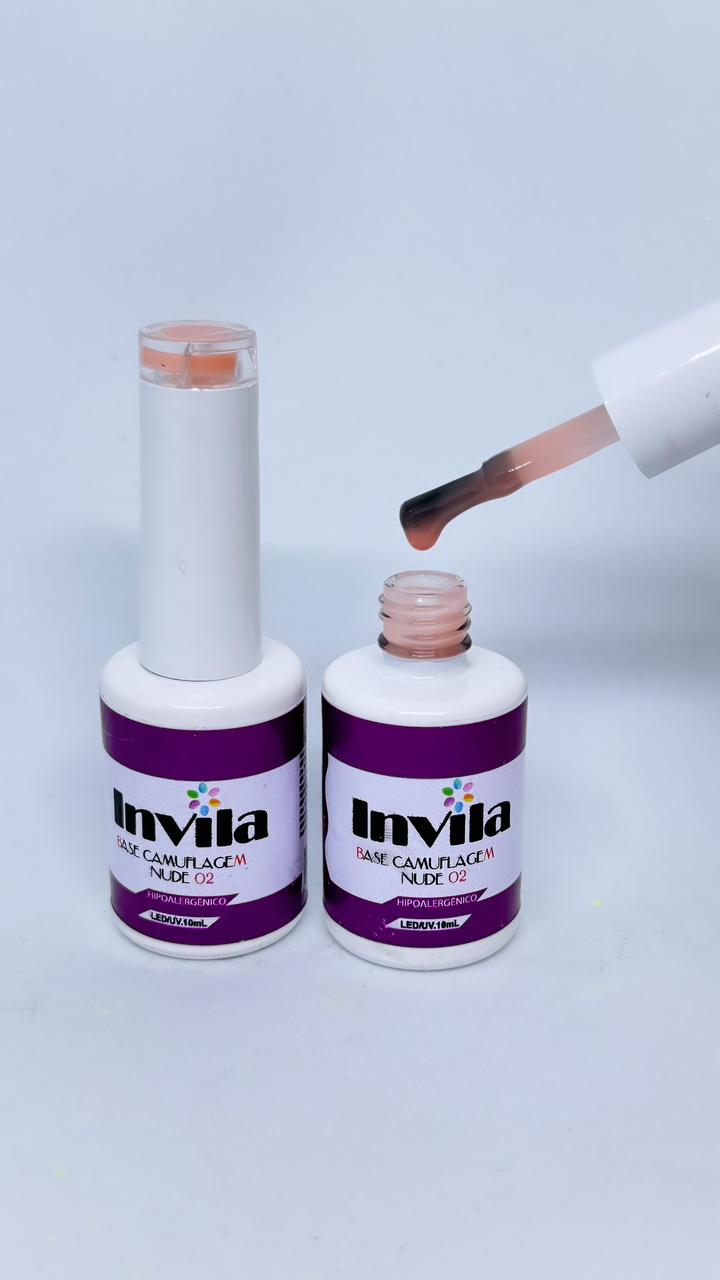 BASE DE CAMUFLAGEM NUDE 02 - INVILA INVILA - Tudo para unhas em gel