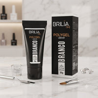 GEL POLY GEL BRANCO 30G - BRILIA