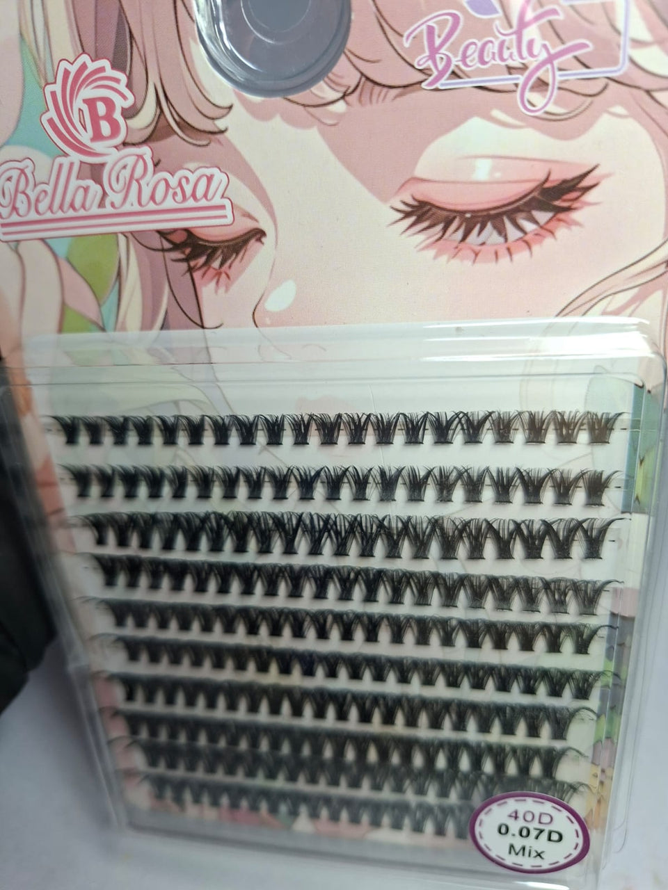 CILIOS TUFO BELLA ROSA 40D 0.07 MIX INVILA - Tudo para unhas em gel