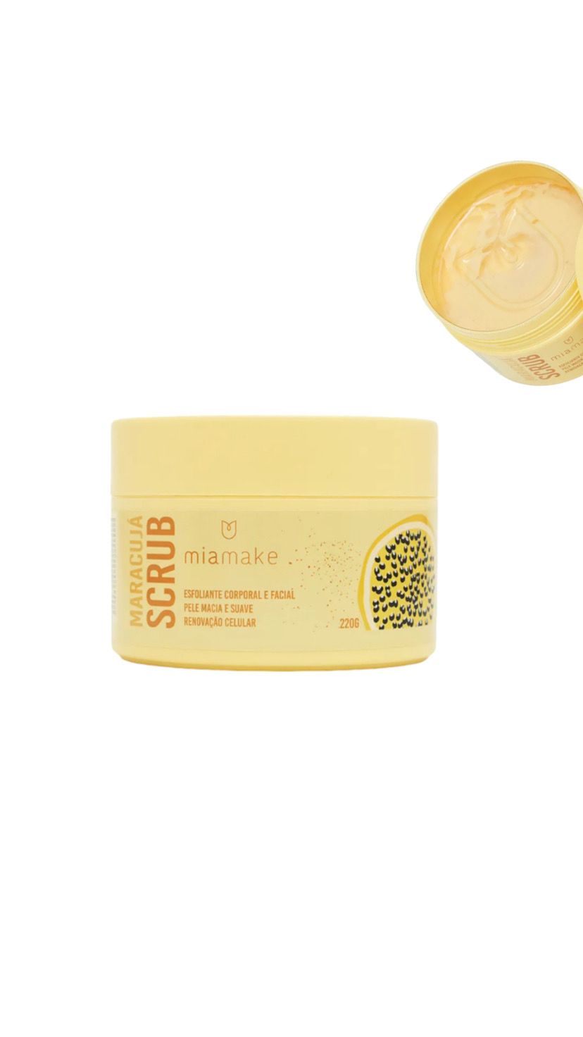 ESFOLIANTE CORPORAL E FACIAL MIAMAKE MARACUJA INVILA - Tudo para unhas em gel