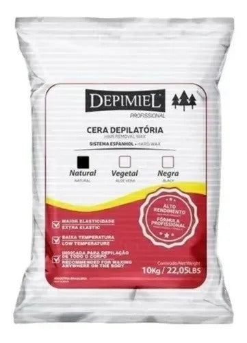 CERA DEPILATORIA NATURAL DEPIMIEL 10KG INVILA - Tudo para unhas em gel