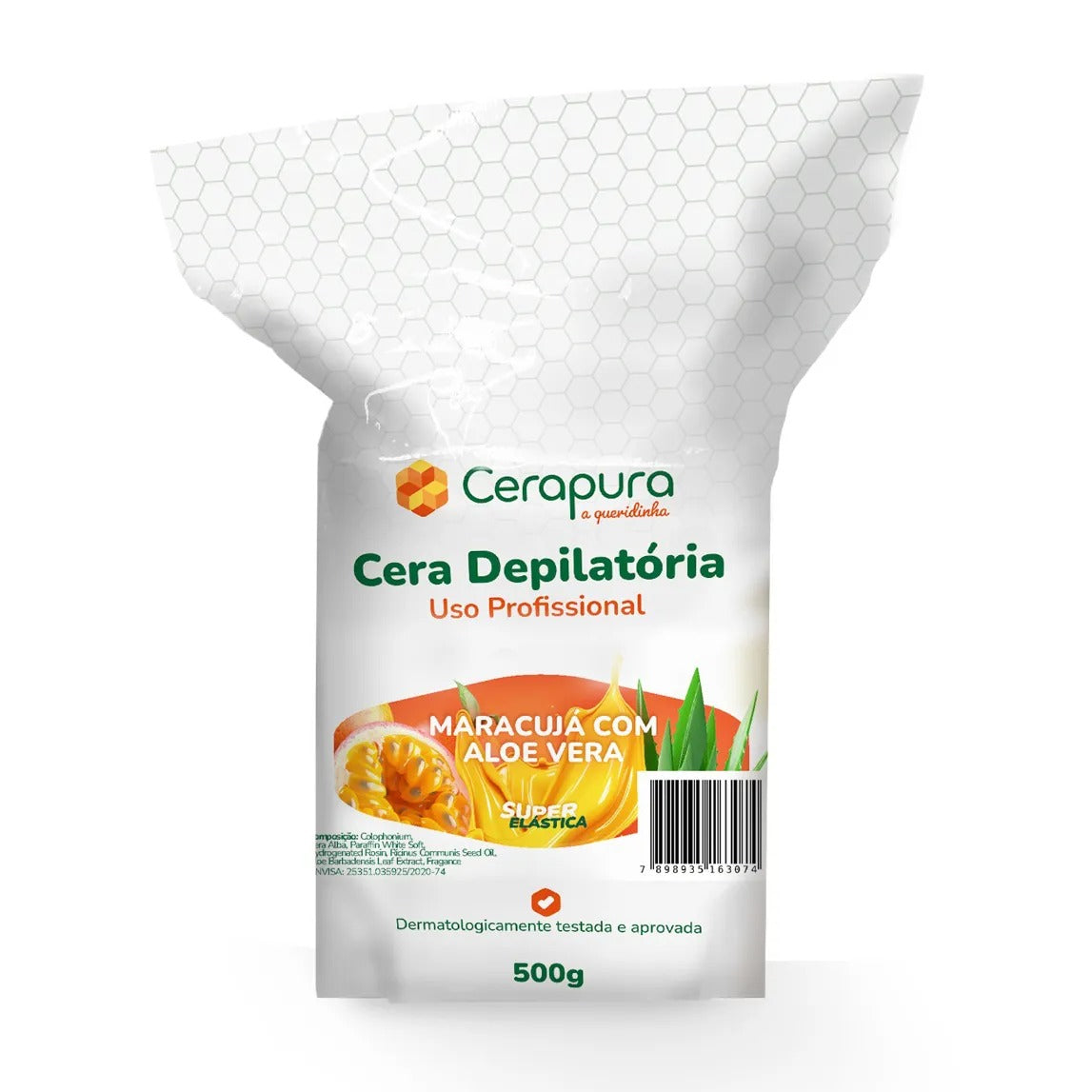CERA DEPILATORIA CERAPURA MARACUJA- 500G INVILA - Tudo para unhas em gel