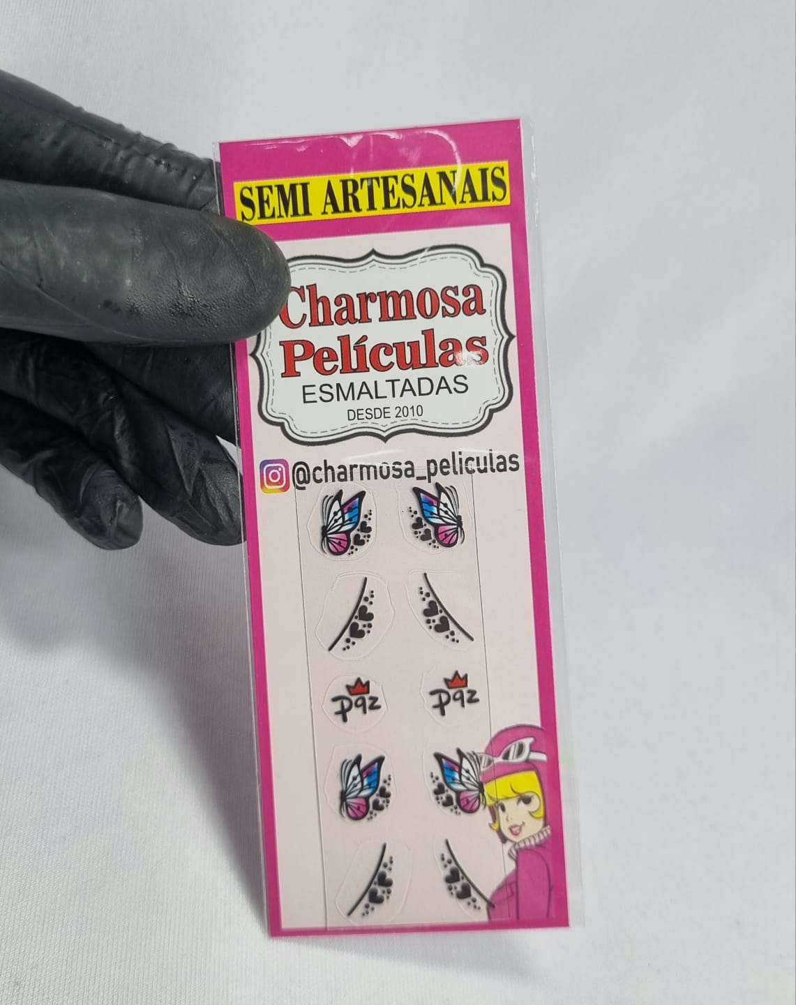 PELÍCULA CHARMOSA- 10 UNDS INVILA - Tudo para unhas em gel