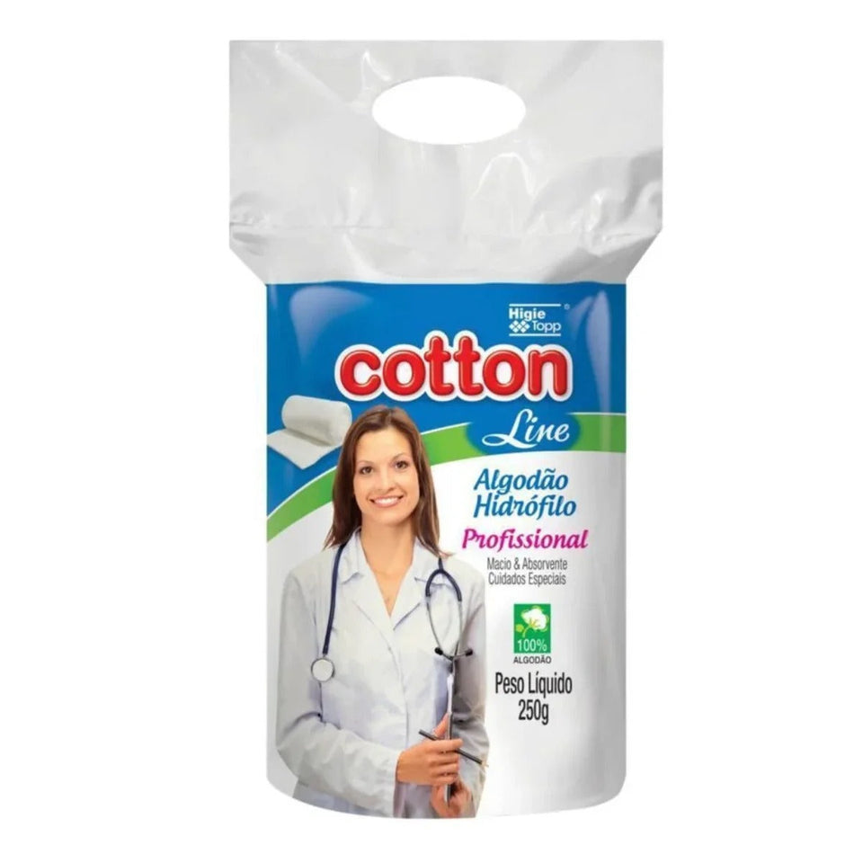 ALGODAO DE ROLO COTTON- 250g INVILA - Tudo para unhas em gel