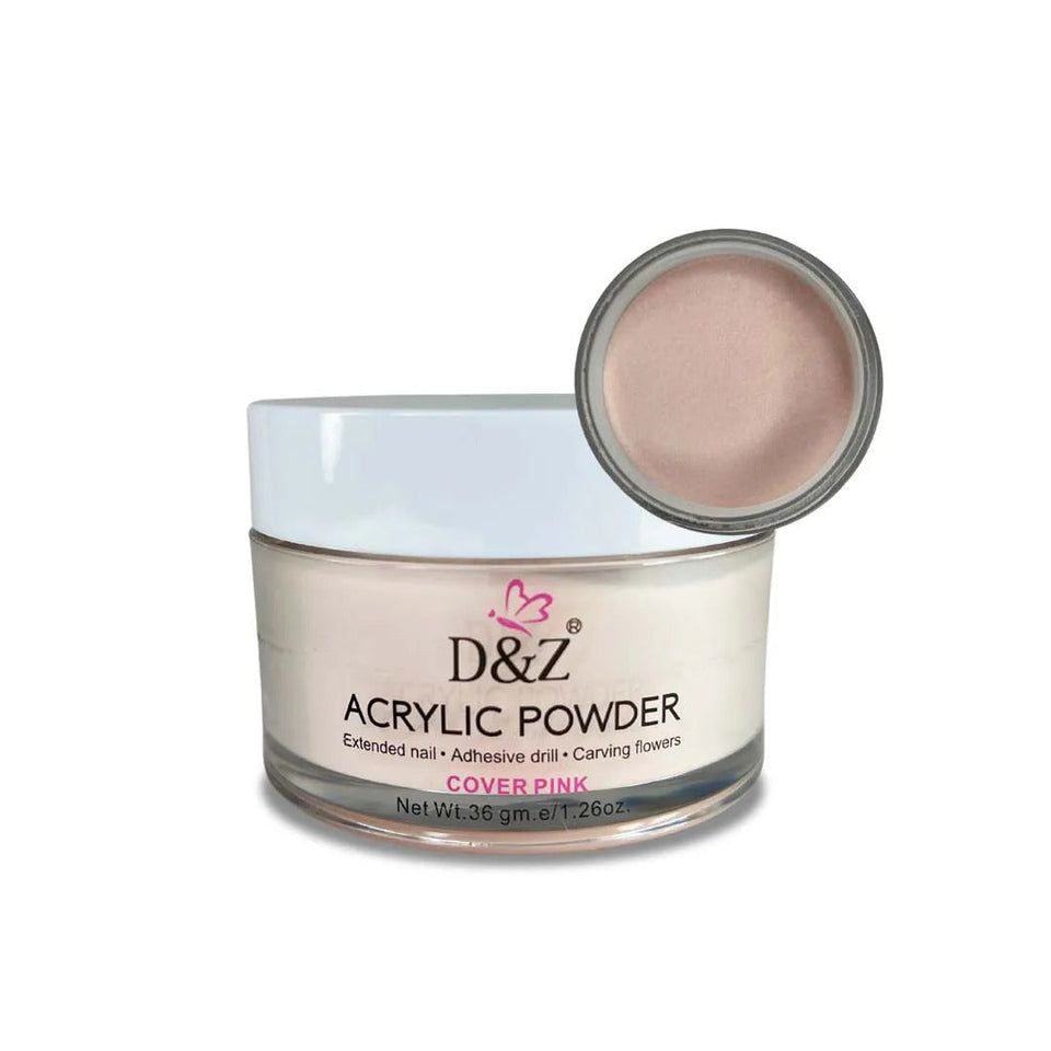 Pó Acrílico Cover Pink 36g D&Z INVILA - Tudo para unhas em gel