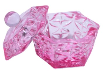 DAPPEN VIDRO COM TAMPA- ROSA INVILA - Tudo para unhas em gel