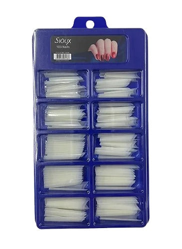 TIPS CURVATURA C LEITOSA SIOUX- 100 UND INVILA - Tudo para unhas em gel