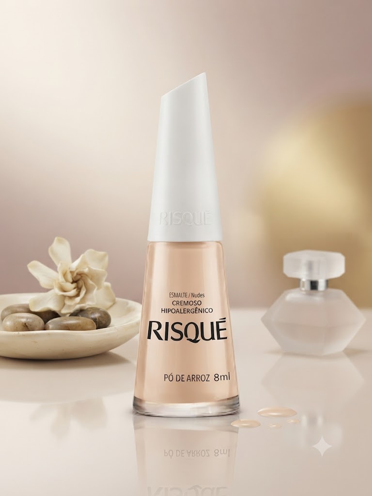 ESMALTE RISQUE 8ML PO DE ARROZ