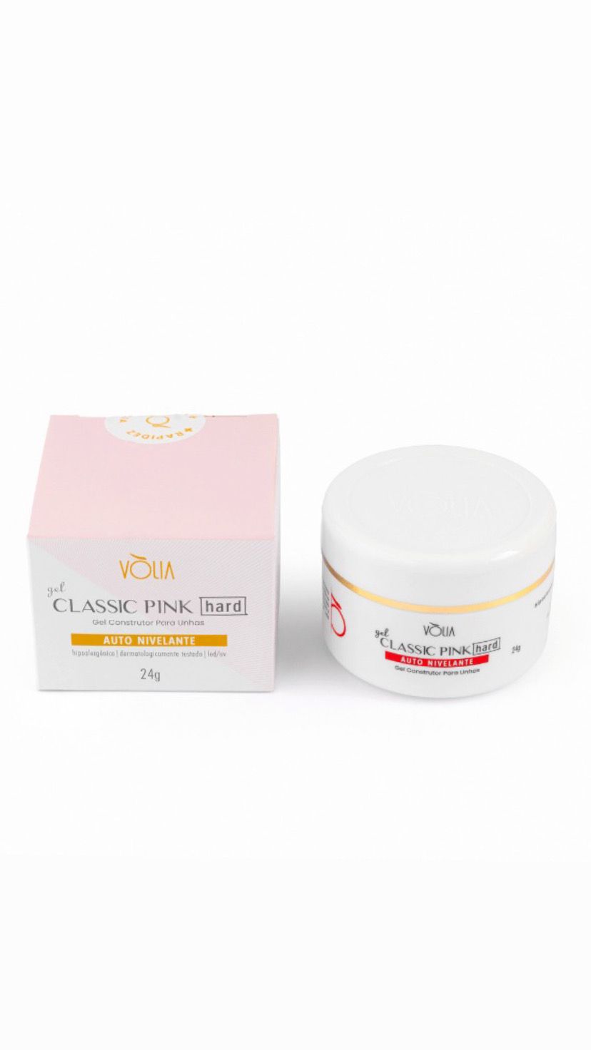 GEL VOLIA CLASSIC PINK HARD 24G INVILA - Tudo para unhas em gel