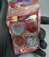 KIT DECORAÇÃO PARA UNHA BELLA ROSA- 4UN INVILA - Tudo para unhas em gel