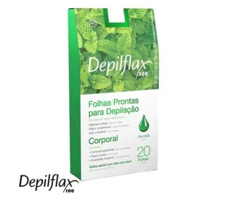 CERA EM FOLHAS CORPORAL HORTELÃ - DEPILFLAX INVILA - Tudo para unhas em gel