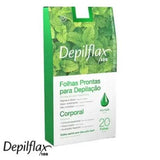 CERA EM FOLHAS CORPORAL HORTELÃ - DEPILFLAX