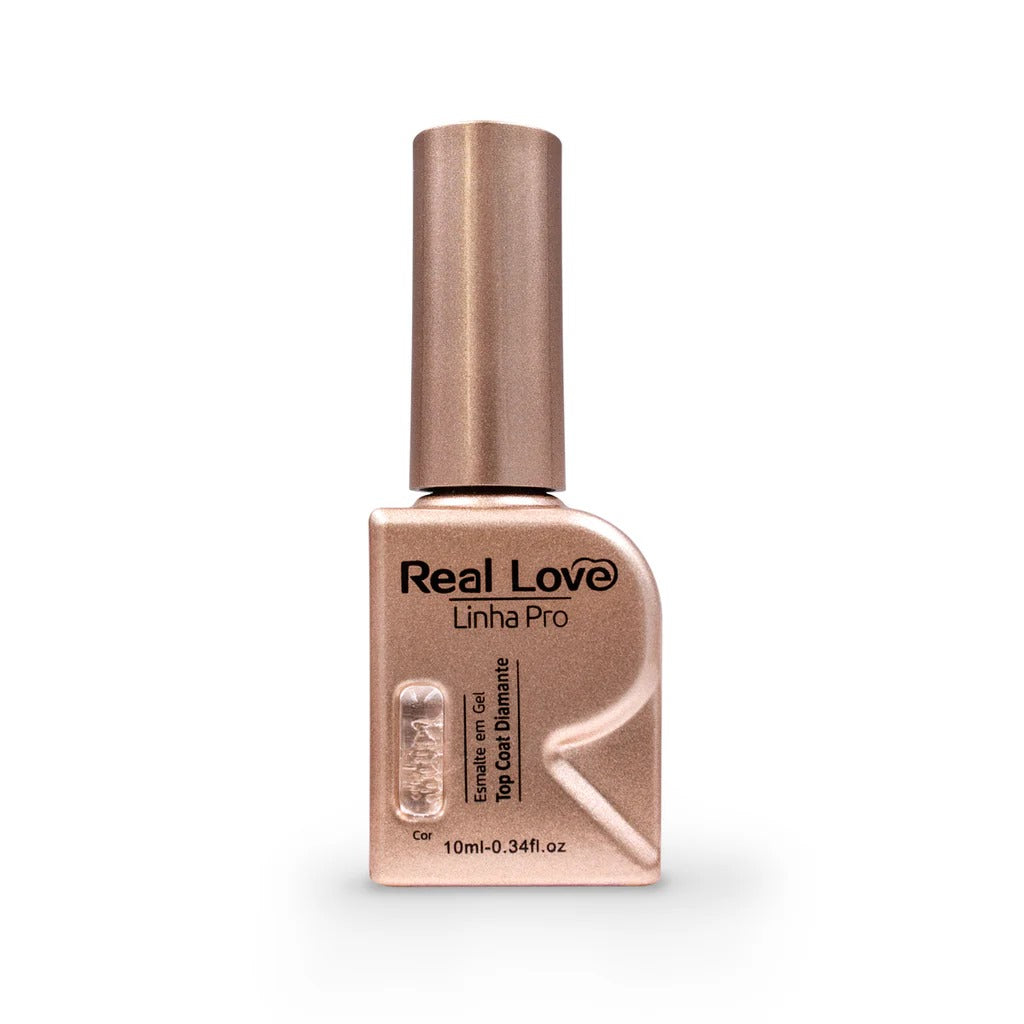 TOP COAT DIAMOND LINHA PRO REAL LOVE- 10ML INVILA - Tudo para unhas em gel