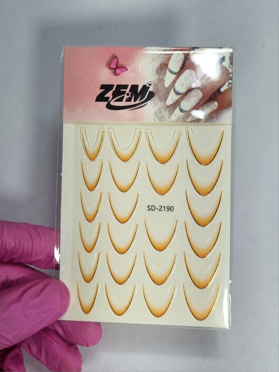PELÍCULA FRANCESINHA DOURADA INVILA - Tudo para unhas em gel