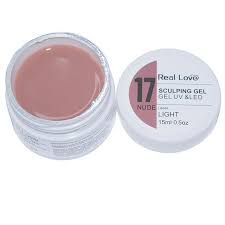 SCULPING GEL LIGHT 017 NUDE - REAL LOVE 15ML INVILA - Tudo para unhas em gel