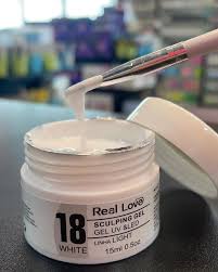 SCULPING GEL LIGHT 18 WHITE REAL LOVE 15ML INVILA - Tudo para unhas em gel