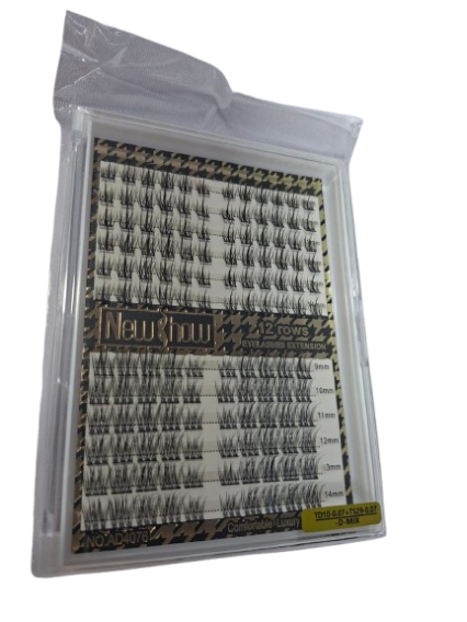 CILIOS NEW SHOW 12 ROWS TD10-0.07+TS29-0.07D MIX INVILA - Tudo para unhas em gel
