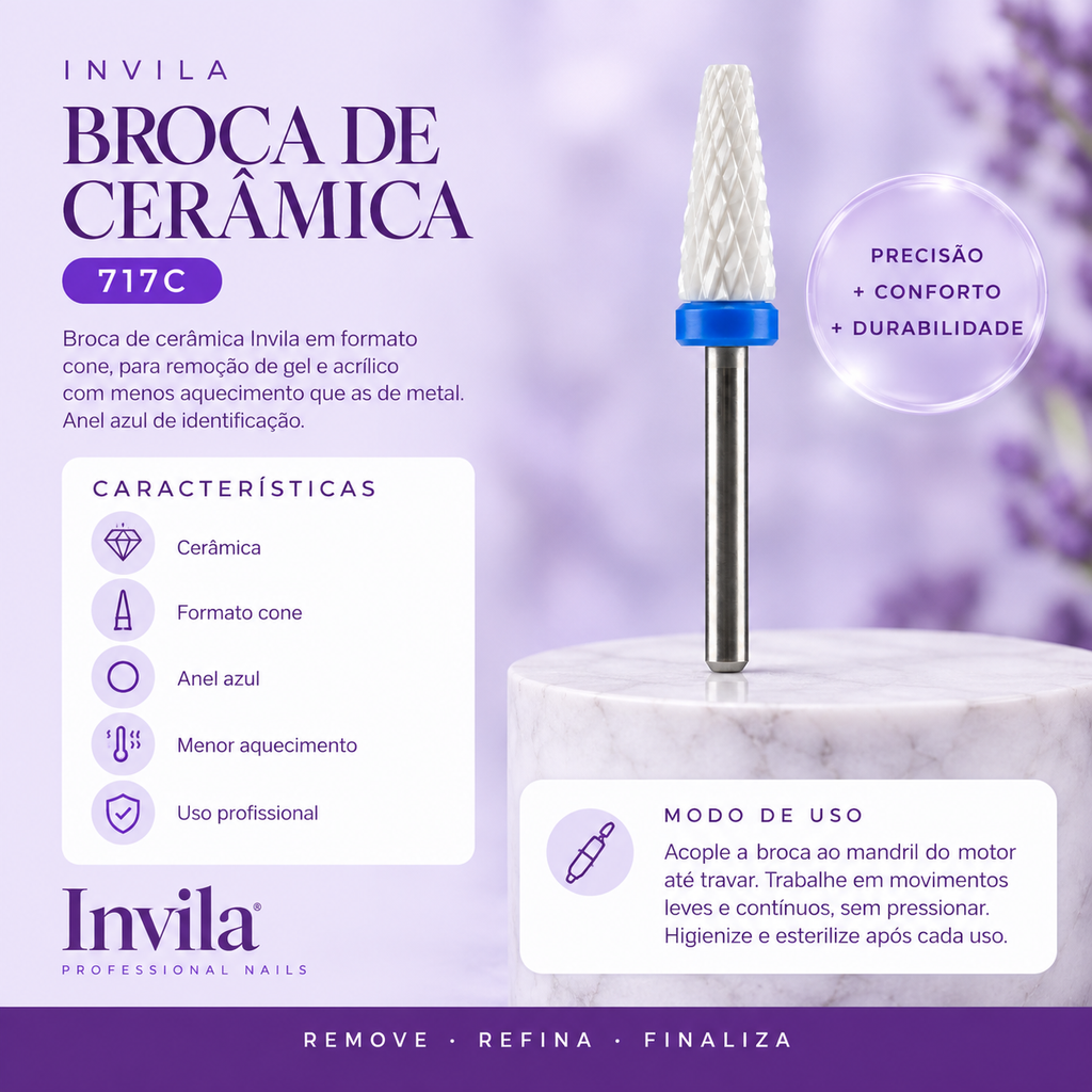 BROCA CERAMICA 717C Invila - beneficios do produto
