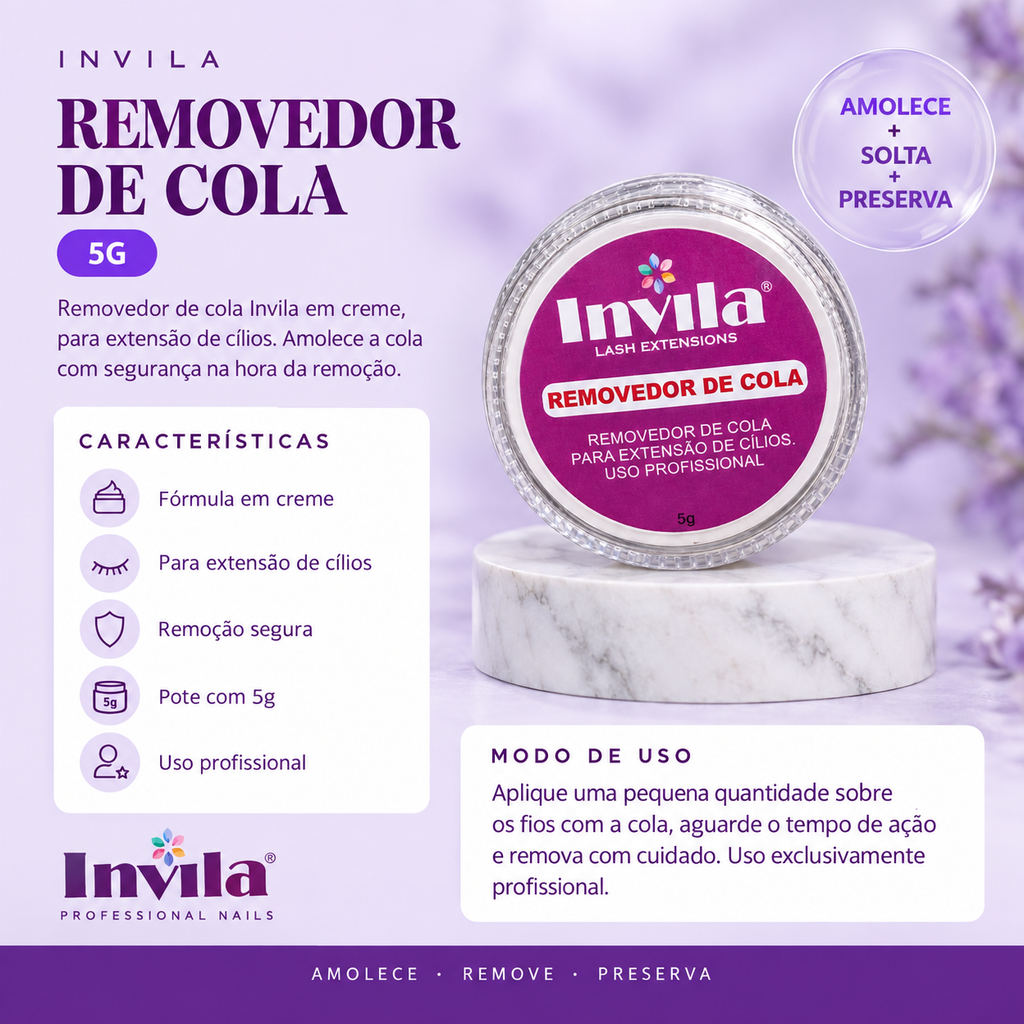 REMOVEDOR DE COLA 5G Invila - beneficios do produto