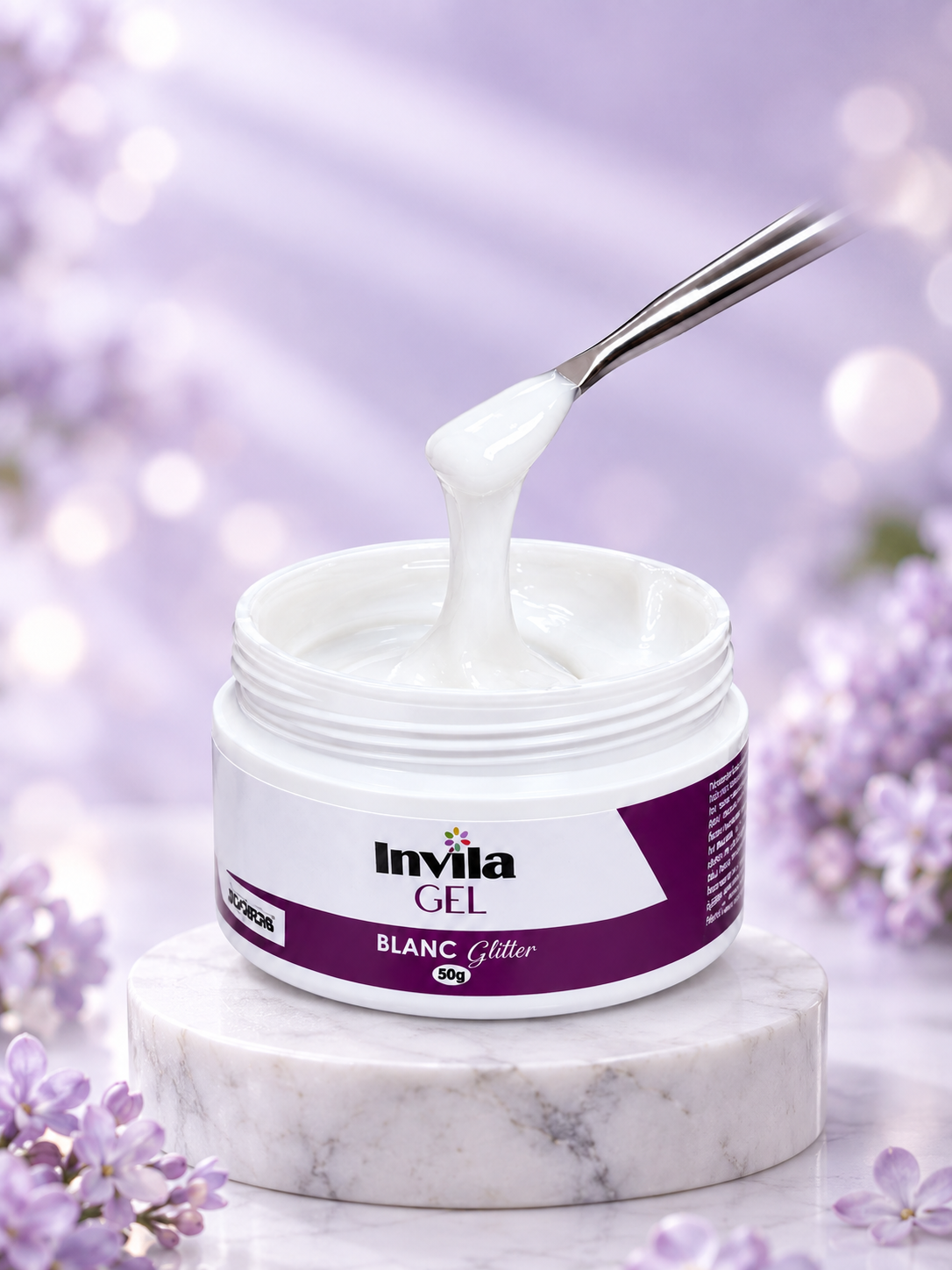 GEL BLANC GLITTER Invila - imagem estilizada