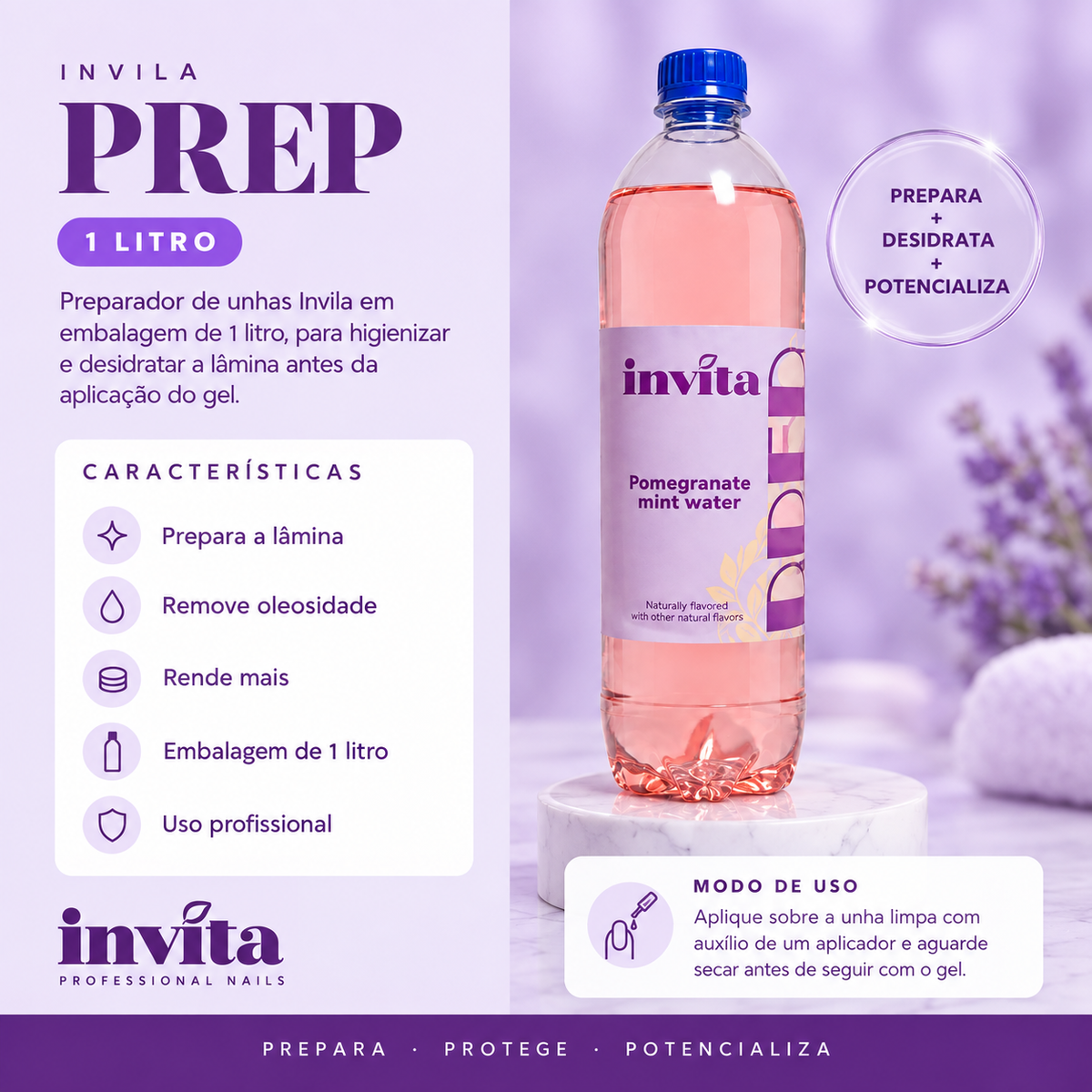 PREP 1 LITRO Invila - beneficios do produto