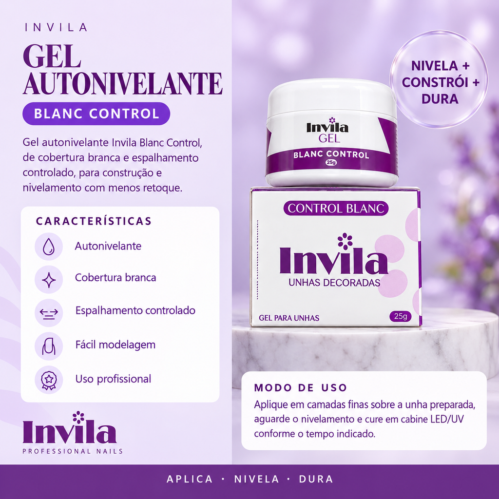 GEL CONTROL BLANC Invila - beneficios do produto