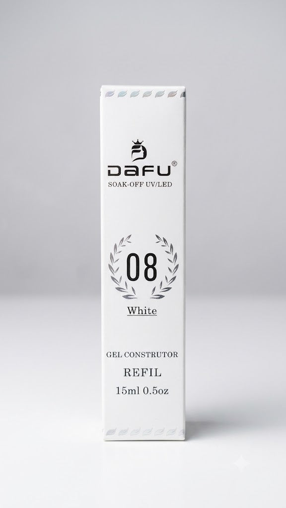 GEL CONSTRUTOR REFIL 08 WHITE 15ML - DAFU