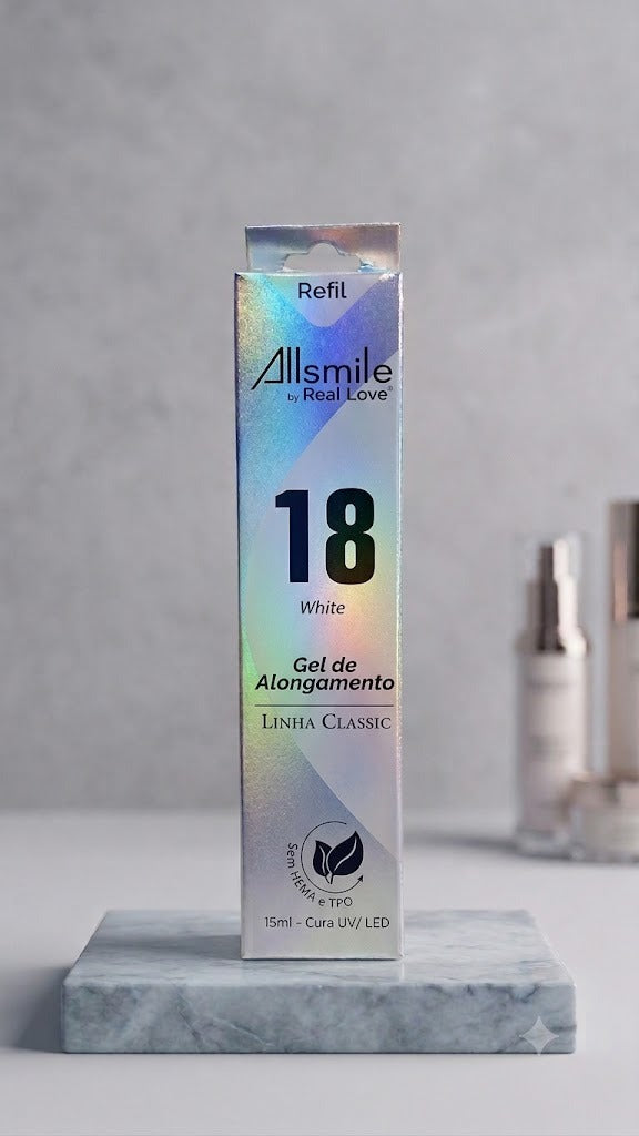 GEL REFIL 18 WHITE 15ML – REAL LOVE