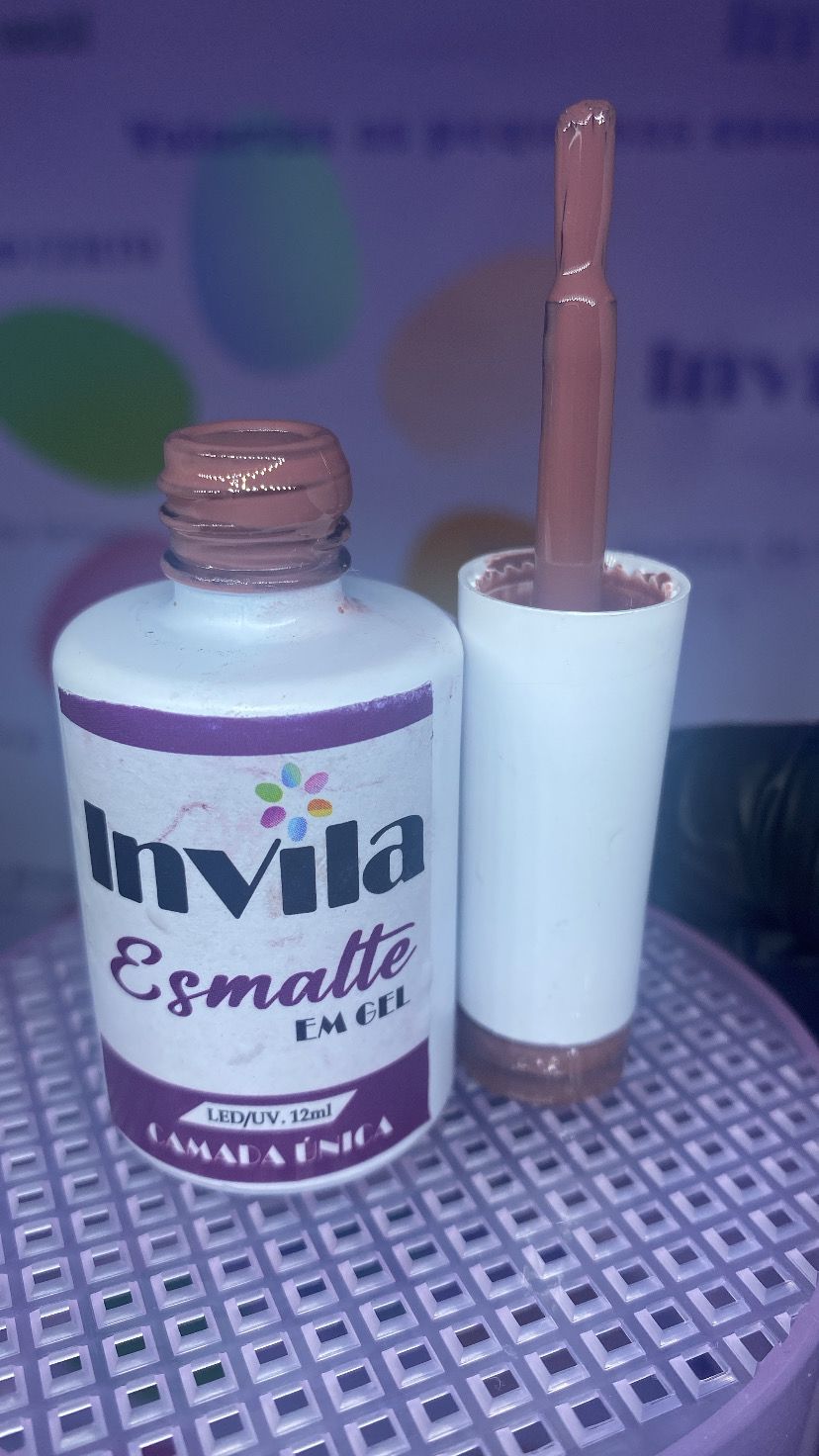 ESMALTE EM GEL CAMADA ÚNICA NUDE 12ML -INVILA INVILA - Tudo para unhas em gel