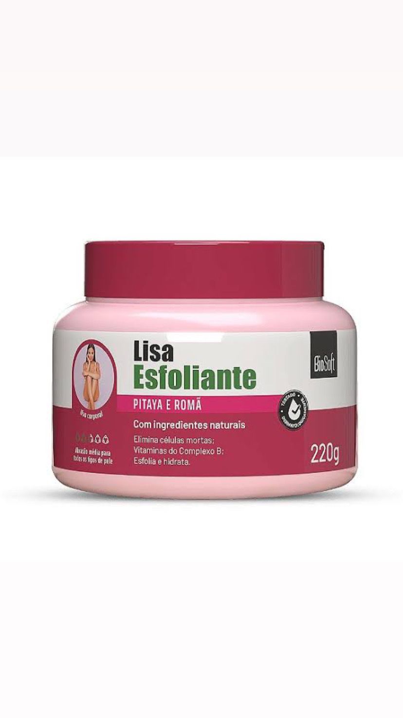 CREME ESFOLIANTE PITAIA E ROMA 220G -BIOSOFT INVILA - Tudo para unhas em gel