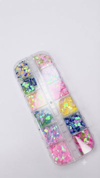 DECORAÇOS DE UNHAS CORAÇAO 12UNIDADES - DAFU