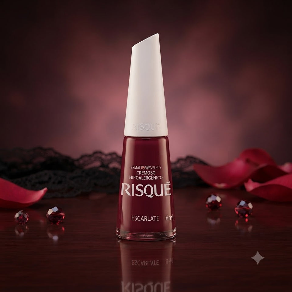 ESMALTE RISQUE 8ML ESCARLATE