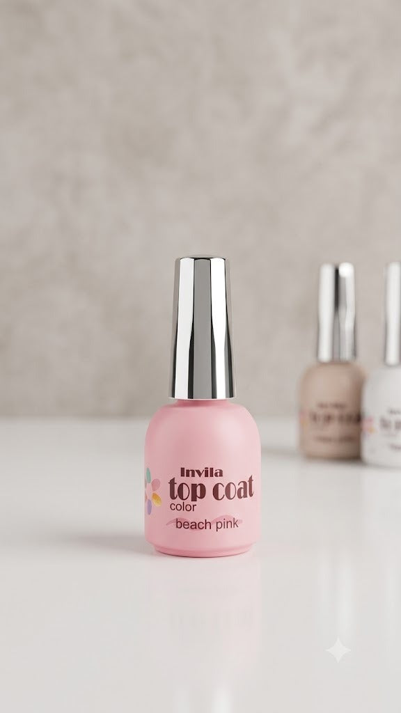 TOP COAT BEACH PINK 10ML - INVILA