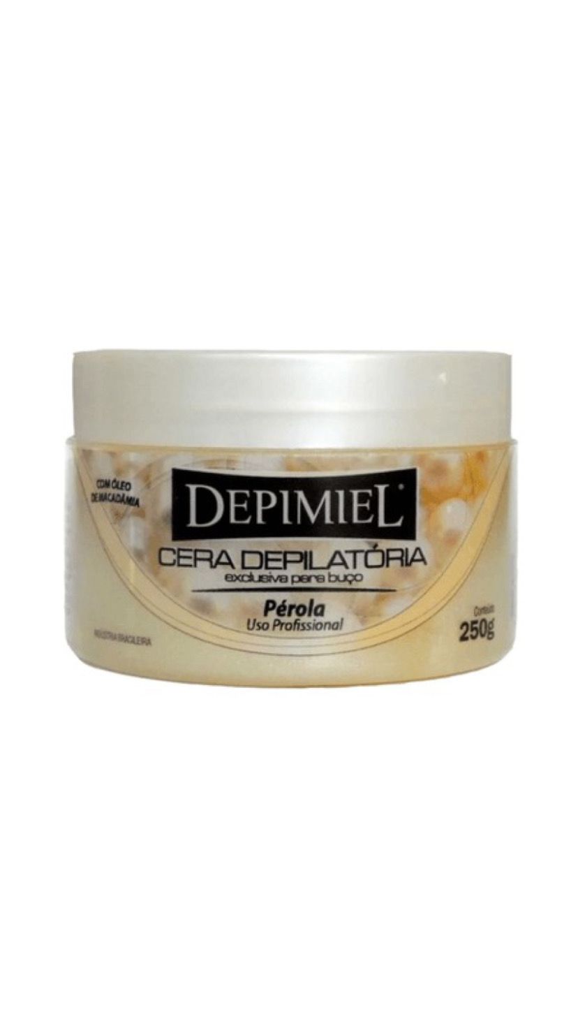 CERA DEPILATORIA PEROLADA  250G -DEPIMIEL INVILA - Tudo para unhas em gel