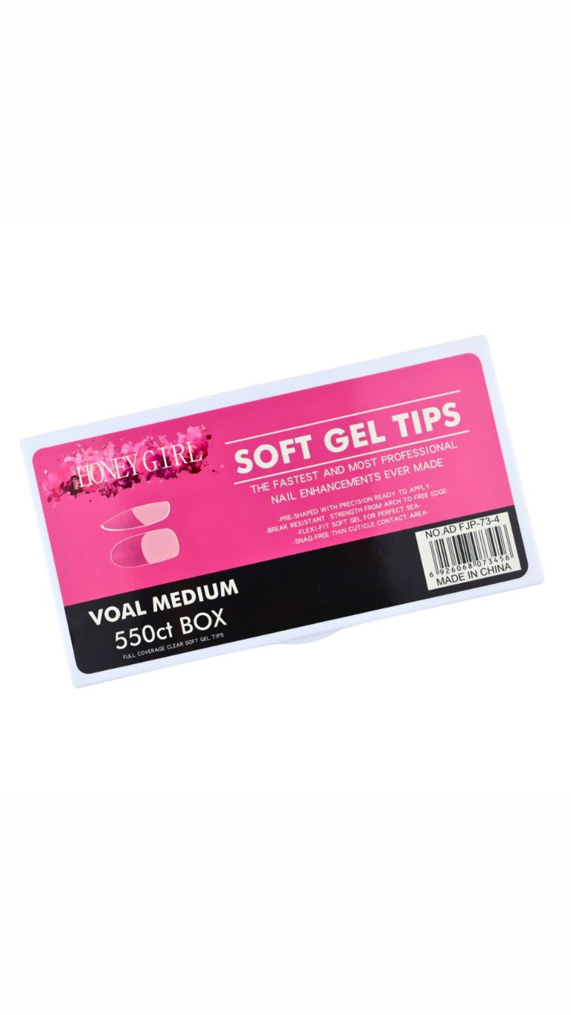 POSTIÇA SOFT GEL 550 UND - HONEY GIRL INVILA - Tudo para unhas em gel