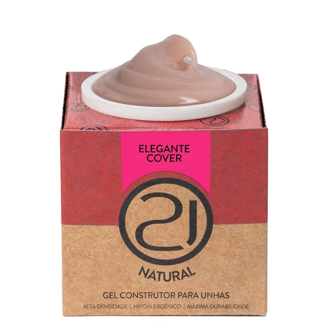GEL NAILS 21 NATURAL ELEGANTE COVER NUDE 25G