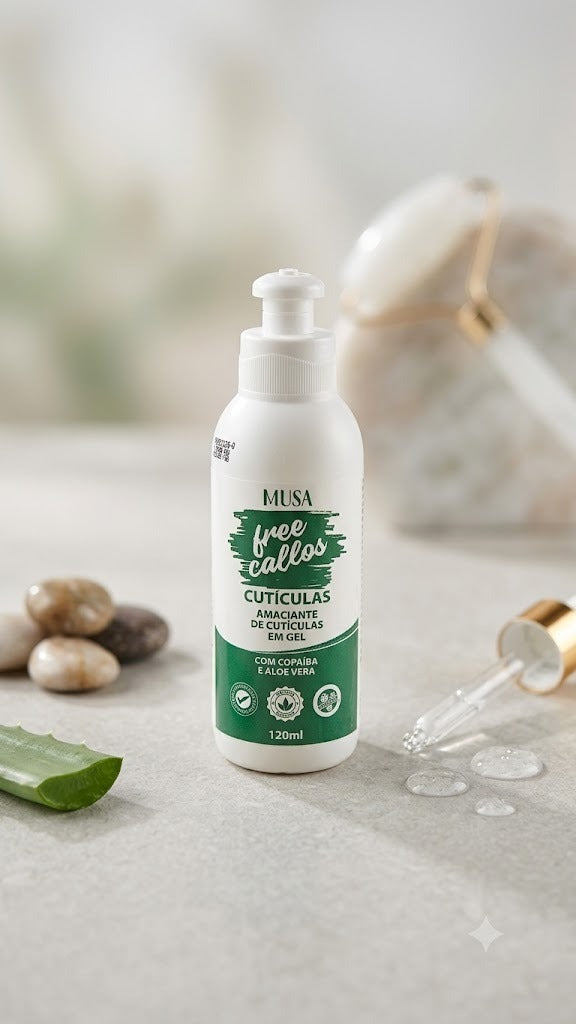 AMACIANTE DE CUTÍCULAS EM GEL FREE CALOS MUSA 120ML