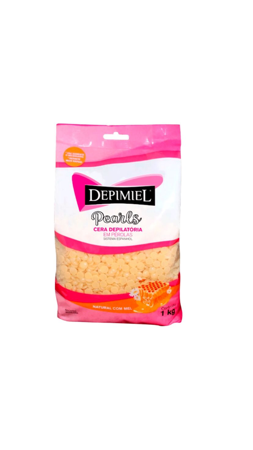 CERA DEPILATÓRIA EM PÉROLAS  COM MEL 1KG -DEPIMIEL INVILA - Tudo para unhas em gel