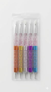 KIT PINCEL DE SILICONE E BOLEADOR – 5 UNIDADES