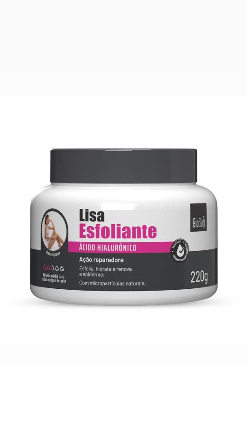 CREME ESFOLIANTE ACIDO HIALURONICO 220G -BIOSOFT INVILA - Tudo para unhas em gel