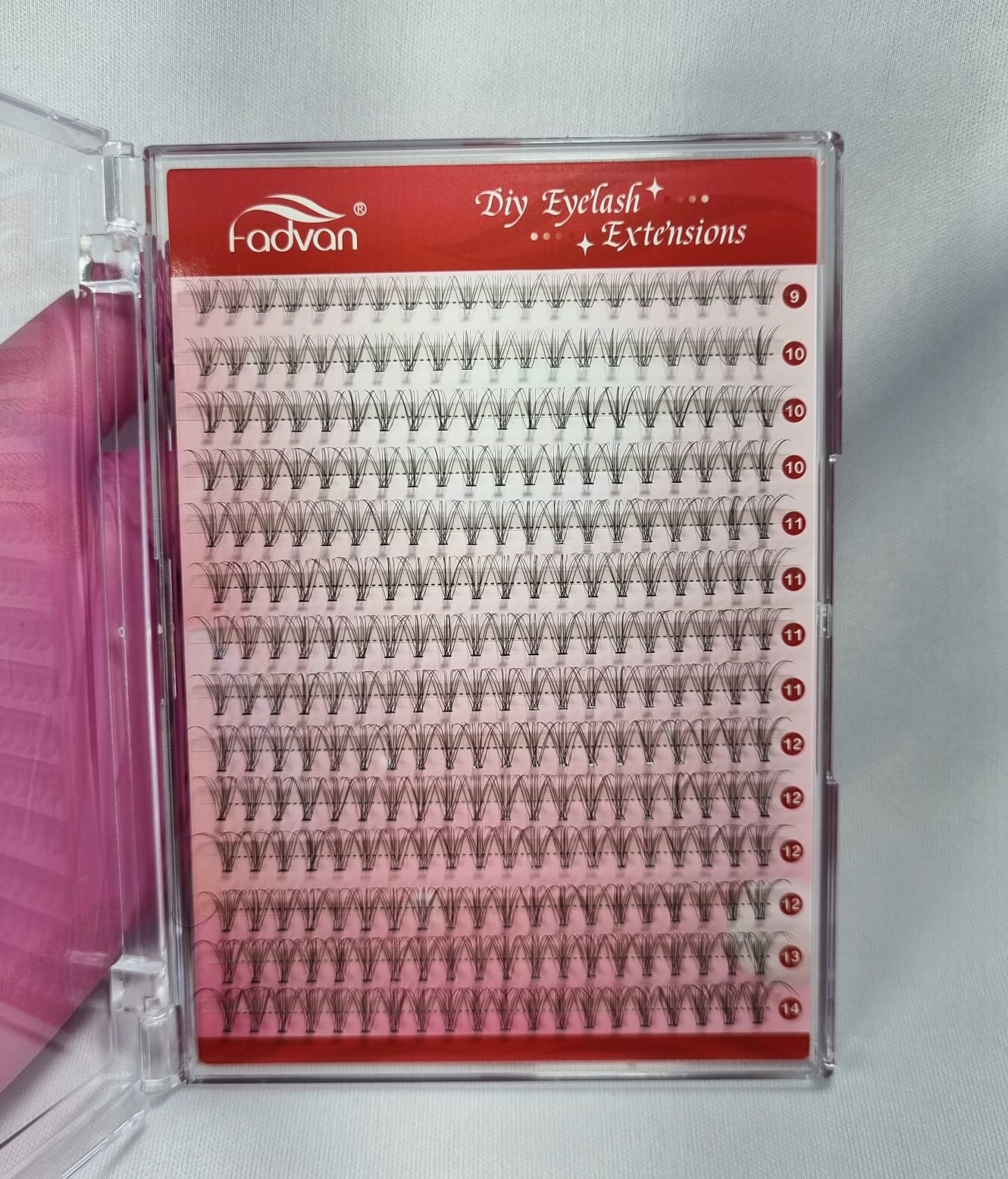 CILIOS FADVAN TUFOS 10D 0.07 MIX 9-14mm INVILA - Tudo para unhas em gel